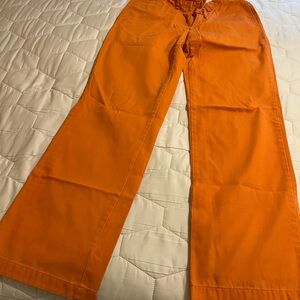 Ralph Lauren Orange Cotton Pants
